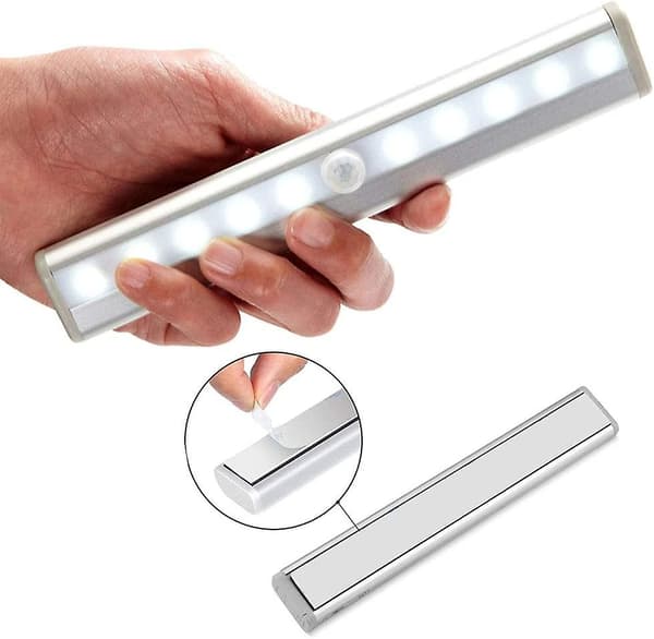 Led trådlös rörelsesensor skåpbelysning Led garderobsbelysning 10 Ledbattery0.8w White light