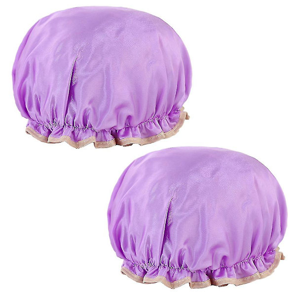 Vuorattu suihkumyssy naisille, konepestävä lahja purple