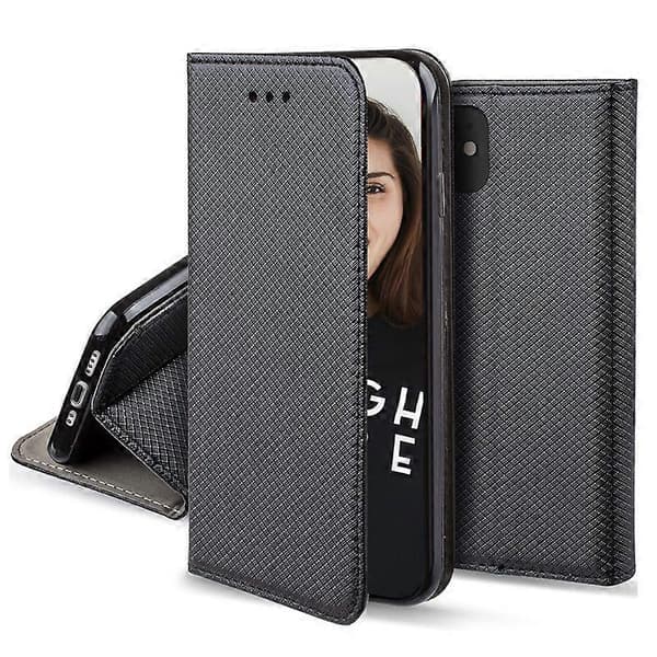 Folio Etui til Xiaomi Redmi A1 / A2 / A2+ Magnetisk Støttefunktion, Sort