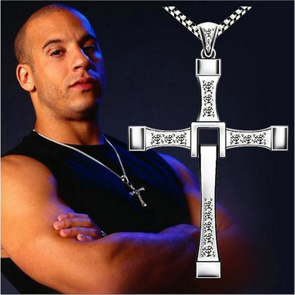 2kpl Fast And Furious 8 Risti Kaulakoru Miehille, Risti Riipus Kaulakorut Riipus Ketju Risti Riipus Hip Hop Ketjulla