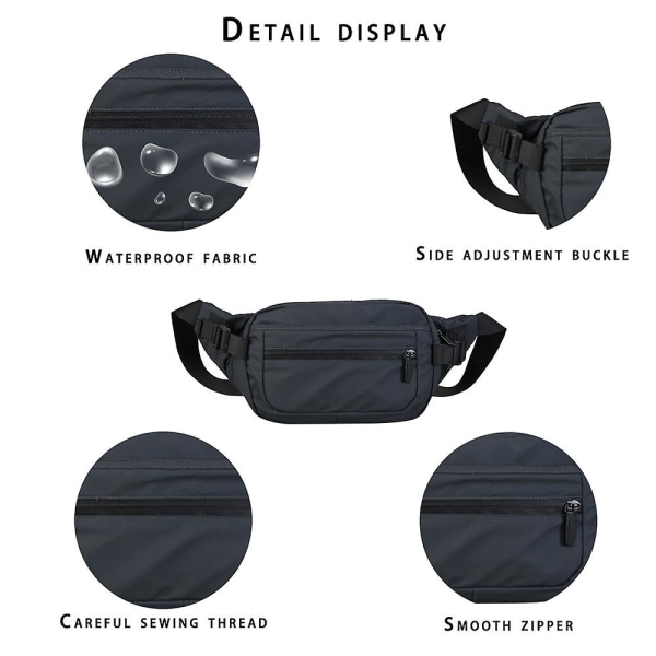 Läder Enkel Messenger Bag Pendling Utomhus Resa Portfölj Bärbar Väska grey