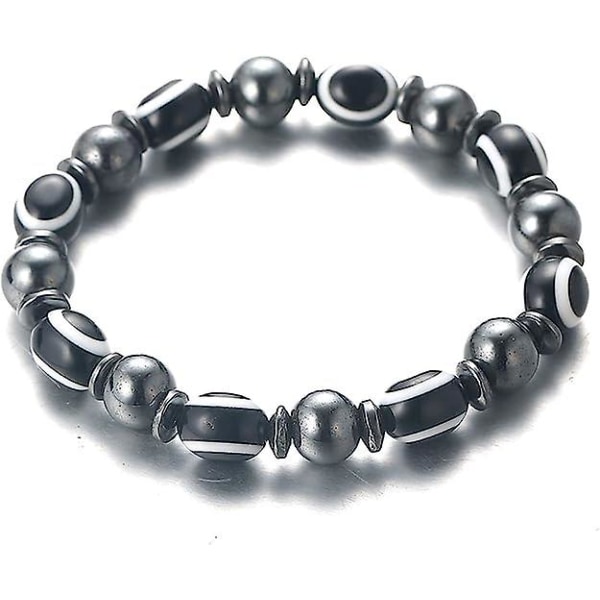 Armbånd Perl Beskyttelse Af Hmatite Hånden Armbåndnior Strækbart Til Mand Kvinde Hvid/orange/flerfarvet/marineblå/sort Øje Gaveæske