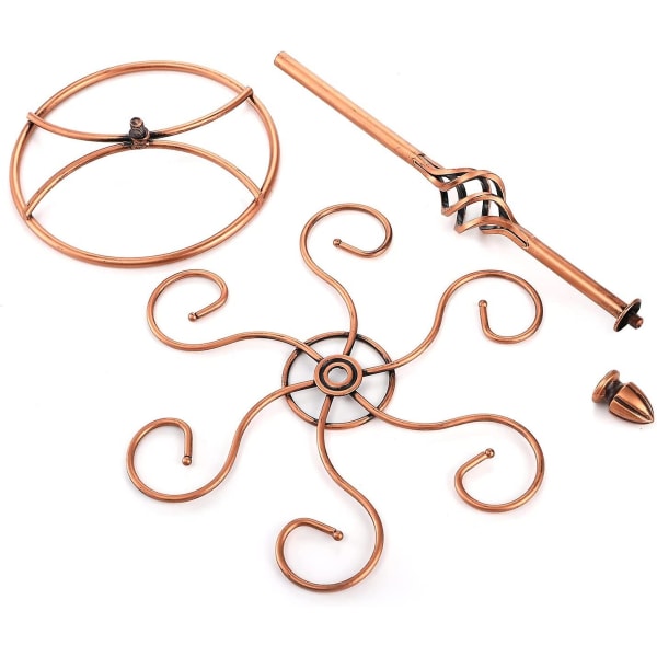 2-pak Scrollwork Vinglasstativ med 6 Kroge, Metal Stemware Holder Stand Fritstående Vinglasholder Displaystativ til Bordplade, Bardisk