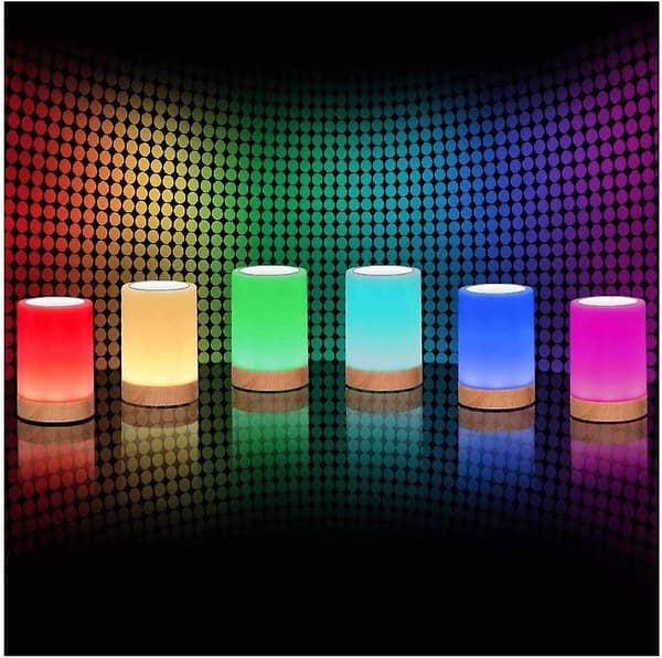Nattlampa med touchsensor, dimbar + RGB-färgbyte