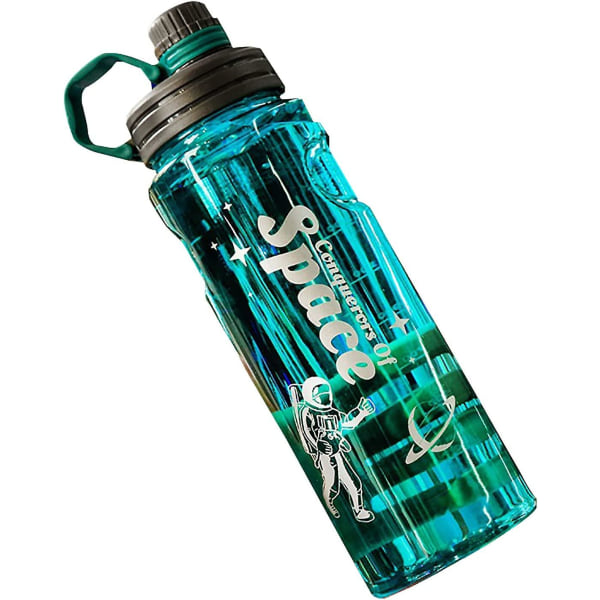 1,5 l vattenflaskor med filter och fästingmärken, läcksäker Portabletritan Bpa-fri sportdryck flaska grön 1500 ml
