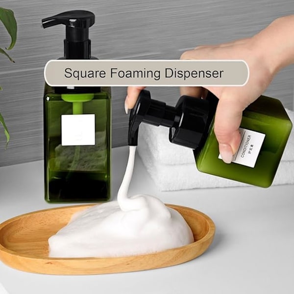 Skummande tvåldispenser, skummande handtvåldispenser, 250 ml tvåldispenser i plast