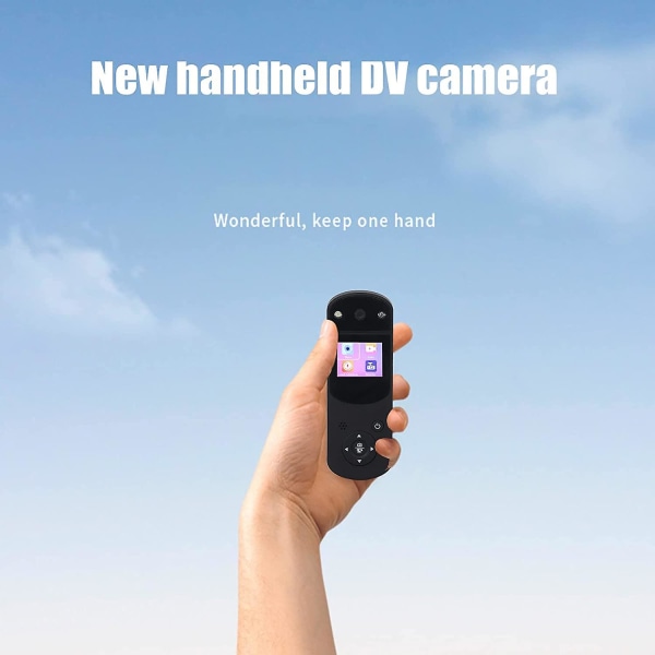 Mini Kamera, 1080p HD Bærbart DV Kamera med Fyllelys Infrarød Nattopptak Funksjon, HD, Lang Standbytid (svart)