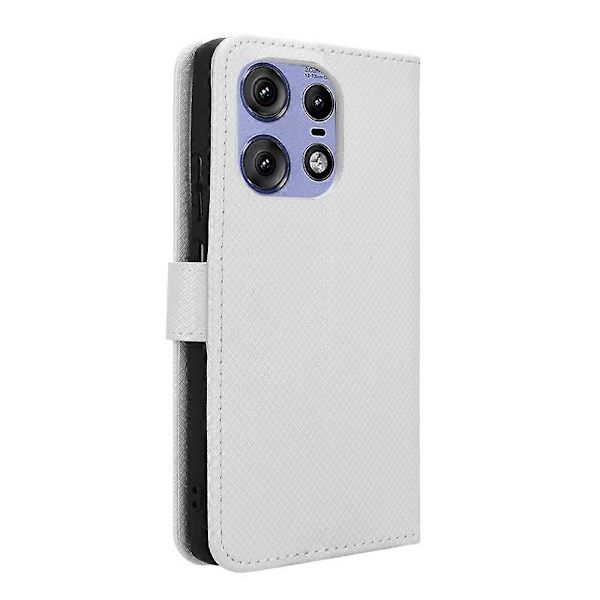 Diamanttekstur Etui til Motorola Edge 50 Pro White