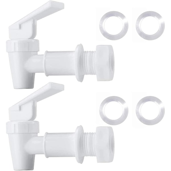 Bpa-fri plastvattenkran, vattenkylare filtreringssystem (2 vita)