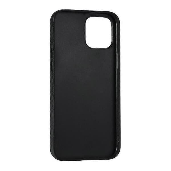 Til Iphone 12 / 12 Pro Kort Slots Fuld Dækning Pu+tpu Telefon Cover(grå) Black