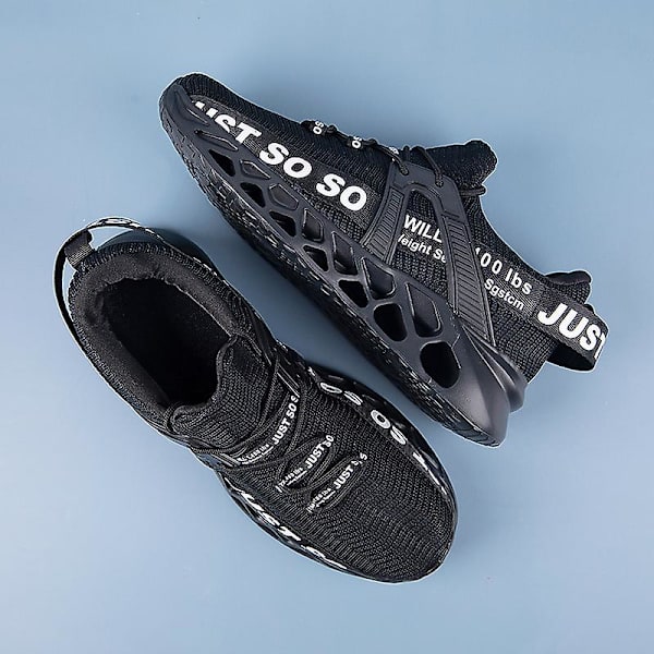 Män Kvinnor Sneakers Andas Löparskor Mode Sport Skor 3D003 Black EU 41
