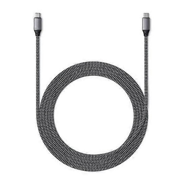 100W USB-C till USB-C Kabel, Grå
