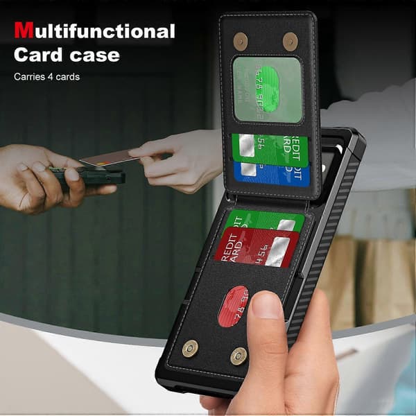 Vertikalt Flip Kortfack Läder Telefonfodral For Google Pixel 8