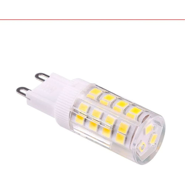 G9 LED-lampor, varmvitt 3000k 5w, 380 lumen; ej dimbar, 10-pack [energiklass A+]