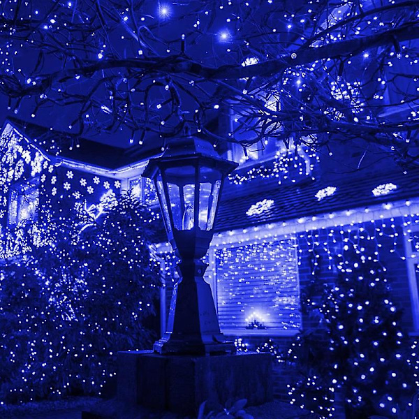 Jule Mini Lyskæde, 50 LED Lysende Fe Lys Med UL Certificering Blue