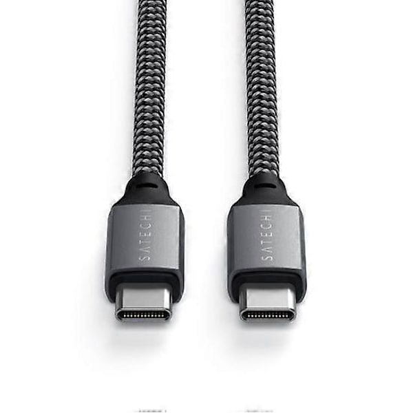 100W USB-C till USB-C Kabel, Grå