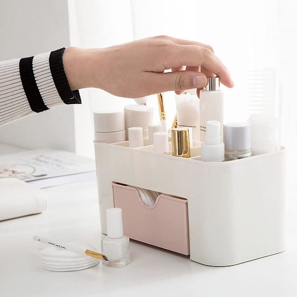 Kosmetisk Makeup Skrivebord Opbevaringsskuffe Holdere Boks Spar Plads Opbevaringsboks Rum