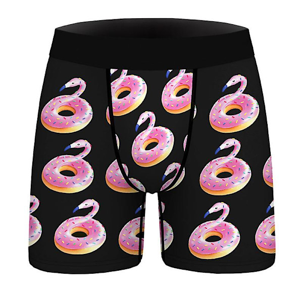 Digitaalipainettu seksikäs miesten alusvaate, slim fit, joustava, muotoileva bokseri, mukava ja hengittävä style 3 M