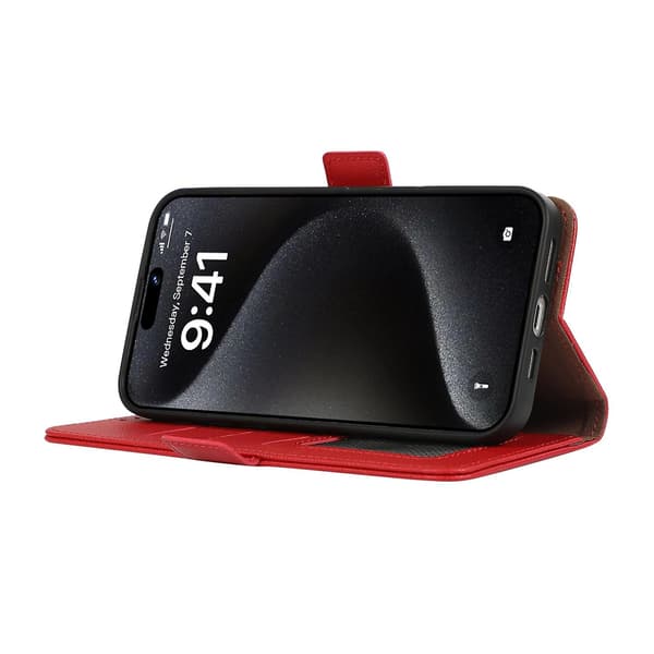 Side-Magnetisk Litchi PU Etui til Samsung Galaxy A53 5G Red