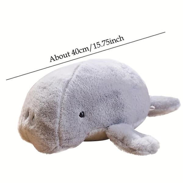 Manatee Plyschleksak Havsdocka Barn Dockor grey