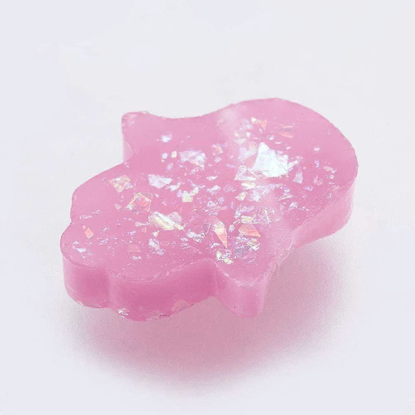 30 st Resin Hamsa Hand Pärlor 14123mm Hamsa Charm Plastpärlor med 1mm Hål