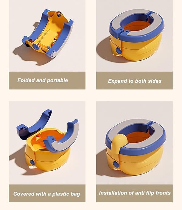 Bärbar och Hopfällbar Ergonomisk Babytoalett