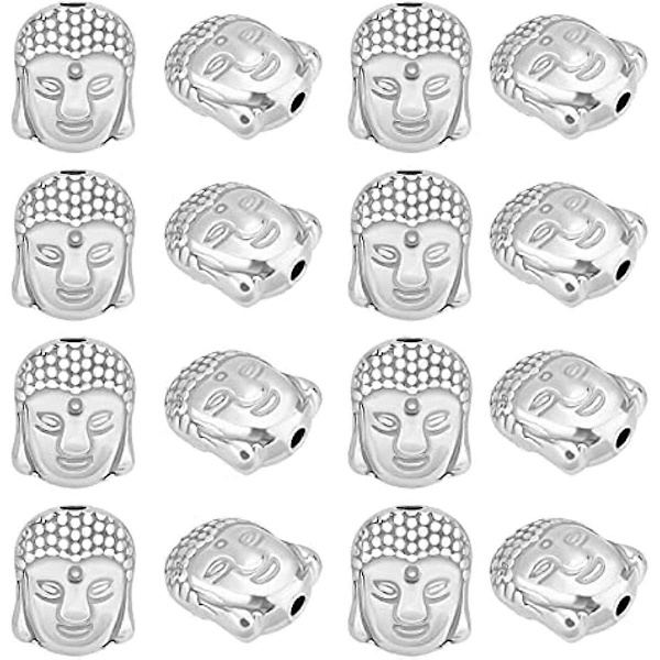 Størrelse og mengde: 9 mm bred, 11 mm lang, 6,5 mm tykk, hull: 1,6 mm. Totalt 16 stk perler i pakken, tilstrekkelig mengde for smykkelagingen din.