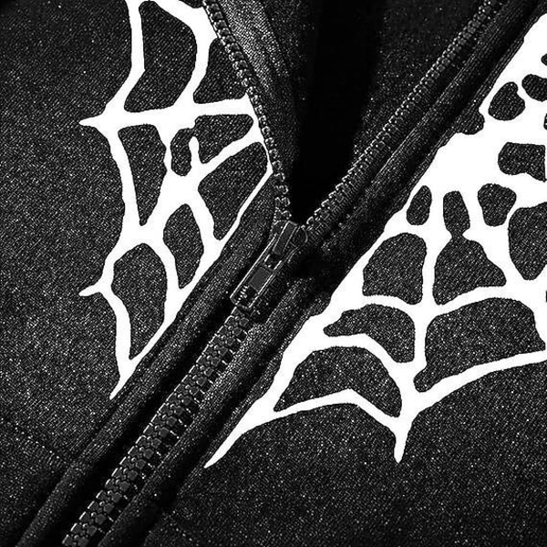Dame Spider Web Hettegensere, Hettegenser med Glidelås Red S