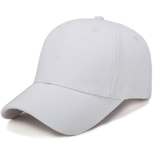 Sztxj Valkoinen Vintage Baseball-lippis Miehet Naiset Aurinkohattu Lippahattu Golfhattu Säädettävä Hip-hop Lippis Anti-UV Aurinkosuoja Hengittävä Aurinkohattu Ranta Retkeily F