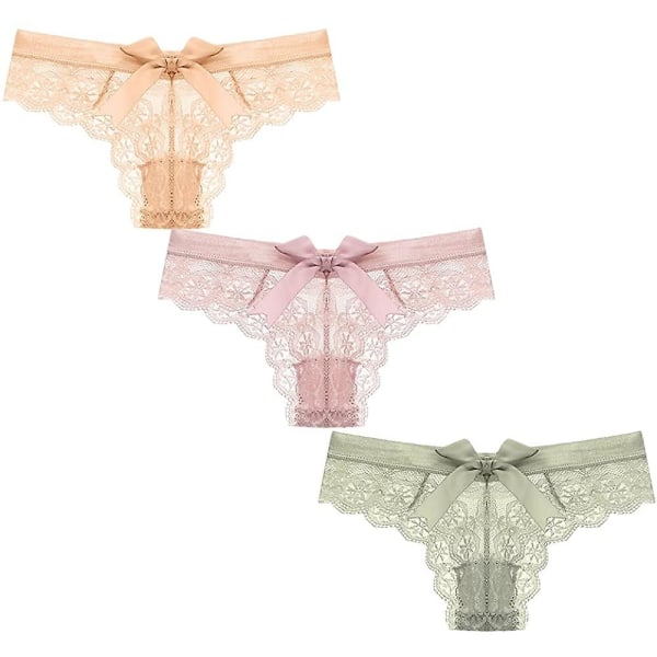 Dam Seamless Panties Hipster Bikini Low Rise Invisible Panties 3 Pack S