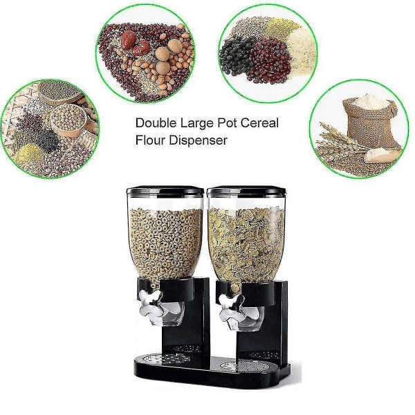 2l/plast spannmålsdispenser flaska multigrains förvaring kök förvaring