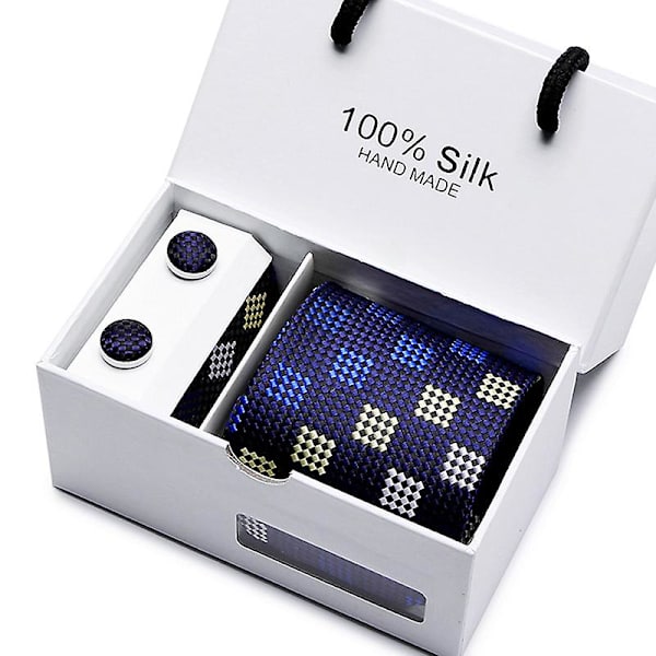 Miesten solmio lahjapakkaus 5-osainen puku solmioryhmä bisnes muodollinen hääsolmio B02