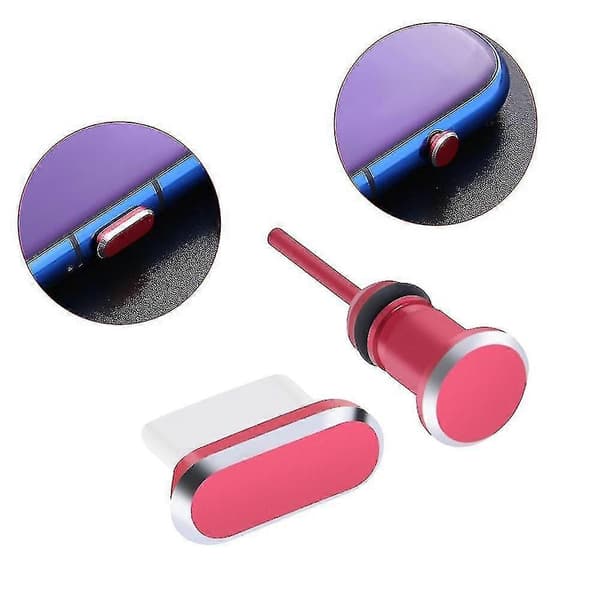 Typ C Anti-dammskydd för USB Typ-C-port och 3,5 mm