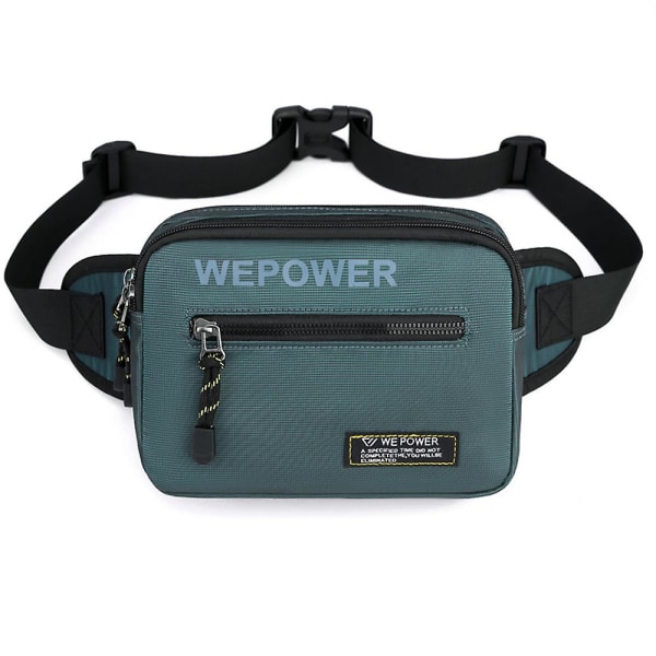 Bältesväska för kvinnor och män, crossbody-bältesväska, midjeväska med justerbar rem, trendig midjeväska Dark green