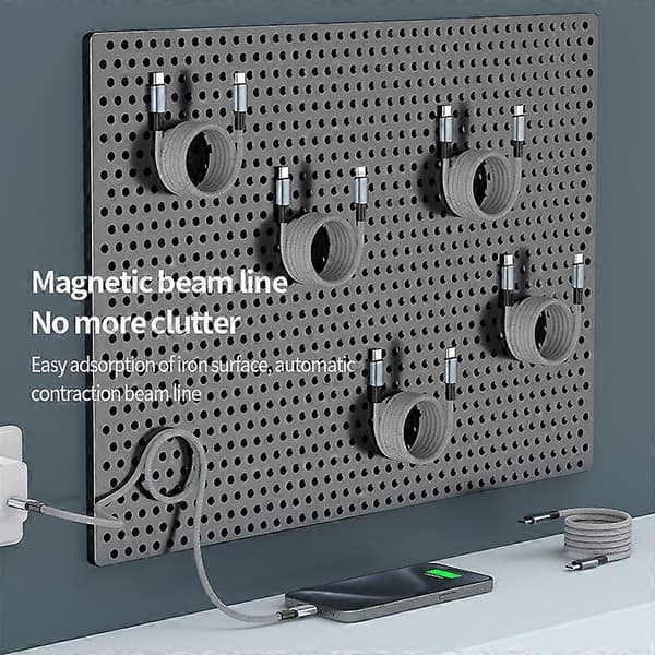 1,5 m Type-C til Type-C PD 100W Hurtigladekabel Magnetisk Telefondatakabel