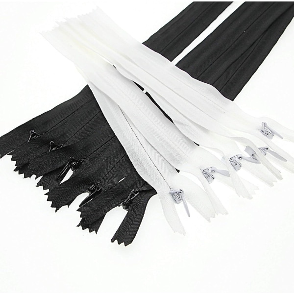6" osynlig nylon för sömnadshantverk för gör-det-själv 10 st/pack (svartvitt, 6tum)