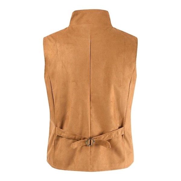 Dobbelspent vest for menn, formell forretningsvest Red L