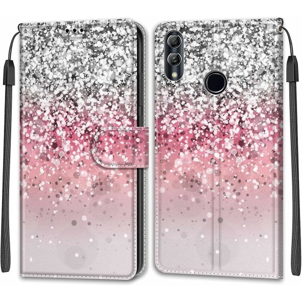(Style 8) chooseu Etui til Huawei P Smart 2019 Læder Etui med Silikone Stødsikkert Wallet Flip Etui og Folio Stand Funktion Stilfuldt Mønster til Piger