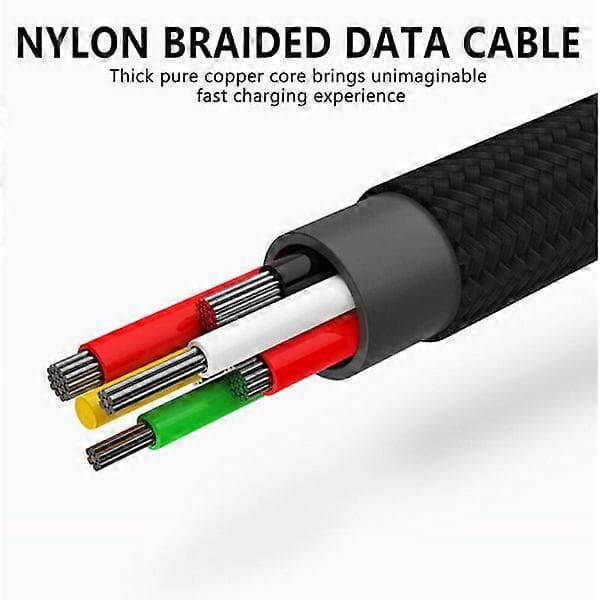 Type-C datakaapeli 5A nylonpunottu datakaapeli universaali datakaapeli kannettavalle tietokoneelle