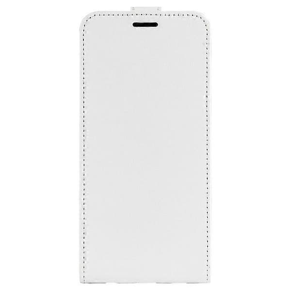 Mobilskal för Samsung Galaxy S25+(Plus), med kortfack vertikalt flip läderfodral White