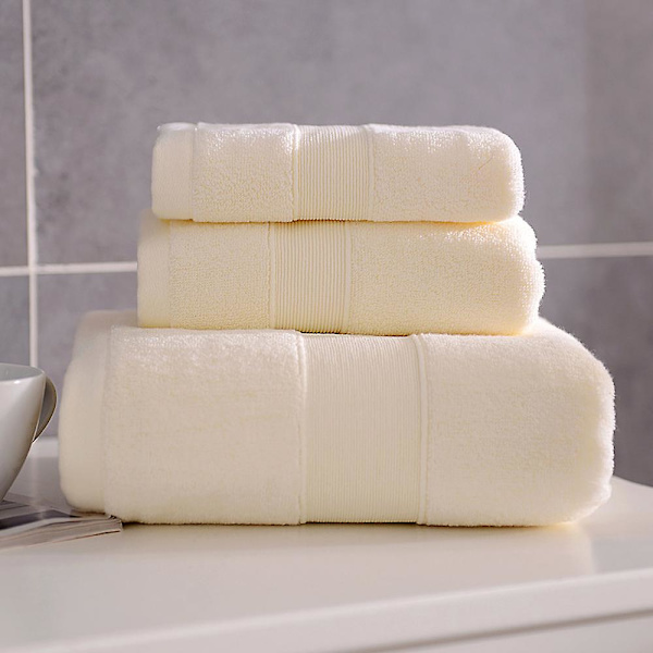 100% bomull 6-delat badhandduksset | 2 badlakan, 2 handdukar, 2 tvättlappar mjuka och absorberande Beige