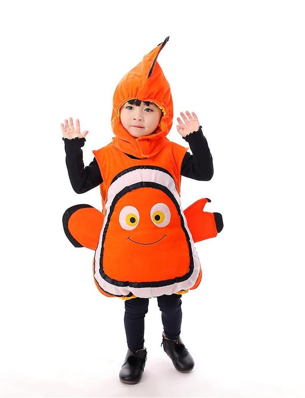 Barnens Hitta Nemo-dräkt tecknad Nemo Clownfish-kläder 120-130cm
