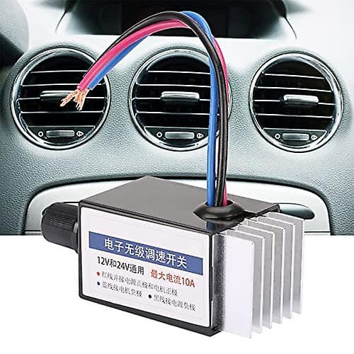 DC 12V/24V Universal Motorhastighetskontroller Bryter For Bil Lastebil Vifte Varmeapparat Kontroll