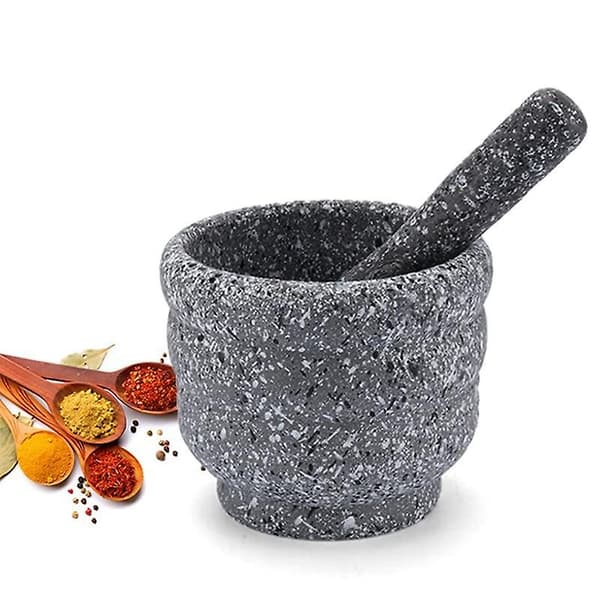 Støder og Morter Sæt til Urtehakker Guacamole Hvidløg Madlavning Køkkenredskab Multipurpose Knuser Resin Skålholder