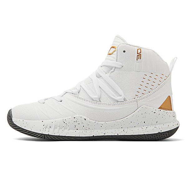 Herre Basketballsko Lett Pustende Gåsko Atletiske Motesneakers 3D2106 WhiteGold EU 41