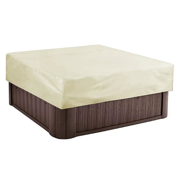 Firkantet Badekar Vandtæt Overtræk Udendørs Baldakin Daglig Kemisk Overtræk Støvbeskyttelse creamy white 220* 220* 30cm