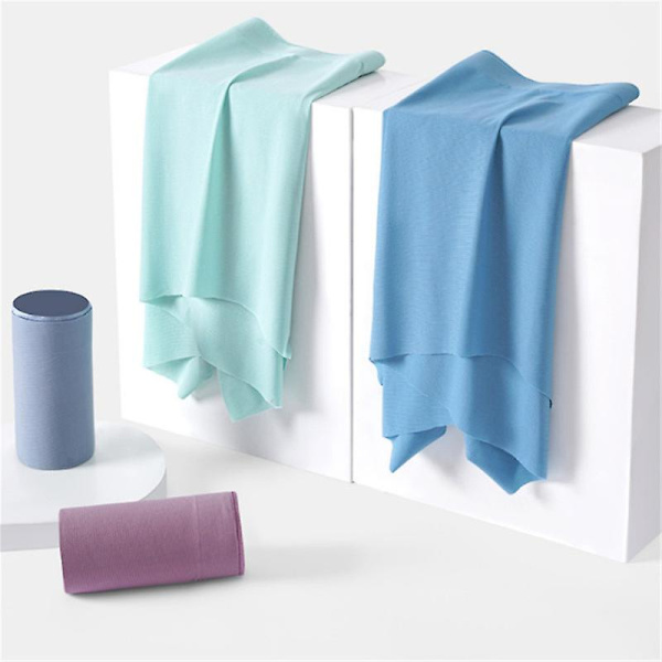 Miesten alushousut 3D-stereo leimaus yksiosainen miesten jääsilkki bokserit hengittävät saumattomat seksikkäät läpinäkyvät alushousut purple 4XL