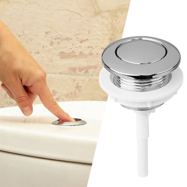 Spolknapp, 38 mm tryckknapp för badrum och toalett vattenbesparande enhet - lämplig för toalettcistern