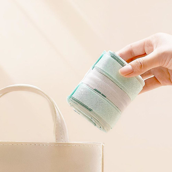 Foldbar Indkøbstaske Bærbar Stor Kapacitet Rejsetaske Mode Håndtaske Green