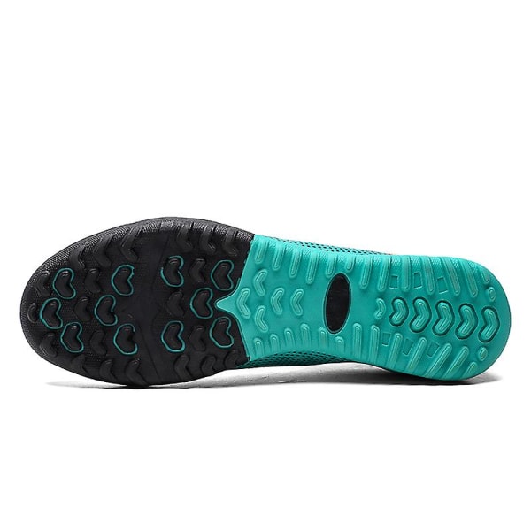 Herre Fodboldsko Pigge Fodboldsko Til Unge Ankelstøvler Atletisk Sneaker 2039-1 Cyan EU 40